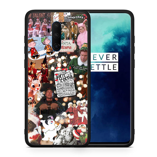 Θήκη OnePlus 7T Pro Xmas Movies από τη Smartfits με σχέδιο στο πίσω μέρος και μαύρο περίβλημα | OnePlus 7T Pro Xmas Movies case with colorful back and black bezels