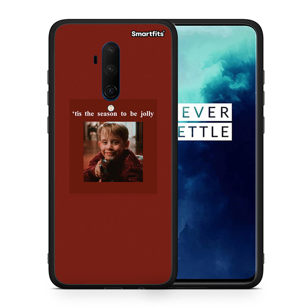 Θήκη OnePlus 7T Pro Xmas Ultimate Spirit από τη Smartfits με σχέδιο στο πίσω μέρος και μαύρο περίβλημα | OnePlus 7T Pro Xmas Ultimate Spirit case with colorful back and black bezels