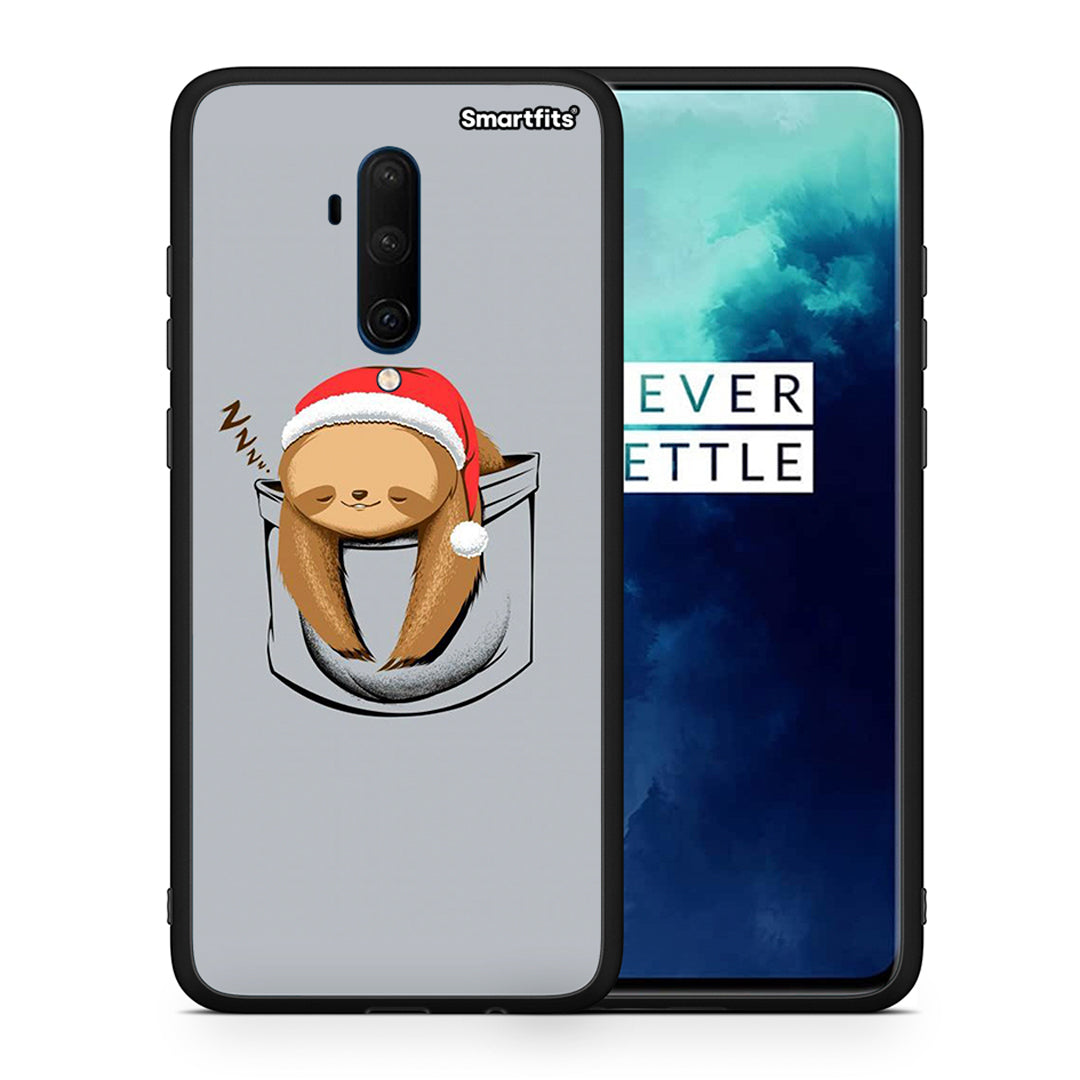 Θήκη OnePlus 7T Pro Xmas Zzzz από τη Smartfits με σχέδιο στο πίσω μέρος και μαύρο περίβλημα | OnePlus 7T Pro Xmas Zzzz case with colorful back and black bezels