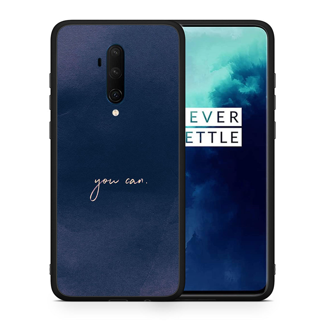 Θήκη OnePlus 7T Pro You Can από τη Smartfits με σχέδιο στο πίσω μέρος και μαύρο περίβλημα | OnePlus 7T Pro You Can case with colorful back and black bezels