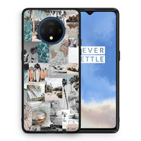 Thumbnail for Θήκη OnePlus 7T Retro Beach Life από τη Smartfits με σχέδιο στο πίσω μέρος και μαύρο περίβλημα | OnePlus 7T Retro Beach Life case with colorful back and black bezels