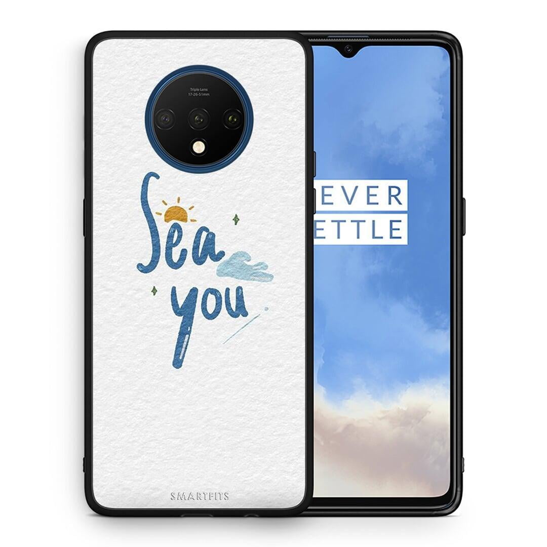 Θήκη OnePlus 7T Sea You από τη Smartfits με σχέδιο στο πίσω μέρος και μαύρο περίβλημα | OnePlus 7T Sea You case with colorful back and black bezels