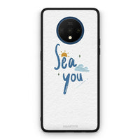 Thumbnail for OnePlus 7T Sea You Θήκη από τη Smartfits με σχέδιο στο πίσω μέρος και μαύρο περίβλημα | Smartphone case with colorful back and black bezels by Smartfits