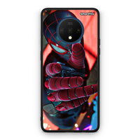 Thumbnail for OnePlus 7T Spider Hand Θήκη από τη Smartfits με σχέδιο στο πίσω μέρος και μαύρο περίβλημα | Smartphone case with colorful back and black bezels by Smartfits