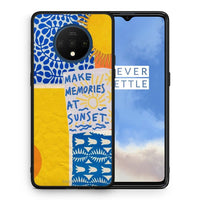 Thumbnail for Θήκη OnePlus 7T Sunset Memories από τη Smartfits με σχέδιο στο πίσω μέρος και μαύρο περίβλημα | OnePlus 7T Sunset Memories case with colorful back and black bezels