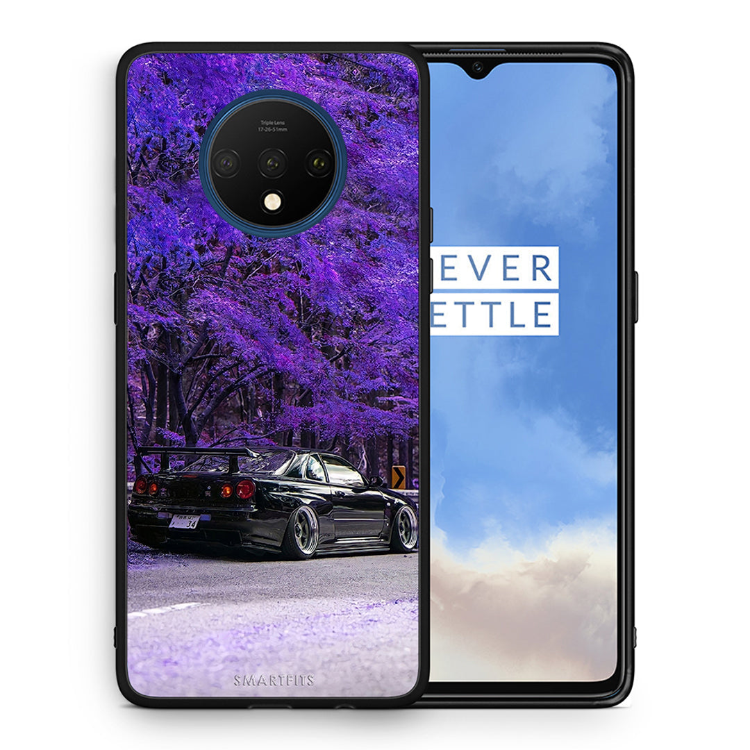 Θήκη Αγίου Βαλεντίνου OnePlus 7T Super Car από τη Smartfits με σχέδιο στο πίσω μέρος και μαύρο περίβλημα | OnePlus 7T Super Car case with colorful back and black bezels