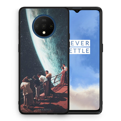 Θήκη OnePlus 7T Surreal View από τη Smartfits με σχέδιο στο πίσω μέρος και μαύρο περίβλημα | OnePlus 7T Surreal View case with colorful back and black bezels