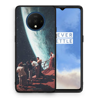 Thumbnail for Θήκη OnePlus 7T Surreal View από τη Smartfits με σχέδιο στο πίσω μέρος και μαύρο περίβλημα | OnePlus 7T Surreal View case with colorful back and black bezels