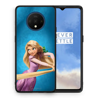 Thumbnail for Θήκη Αγίου Βαλεντίνου OnePlus 7T Tangled 2 από τη Smartfits με σχέδιο στο πίσω μέρος και μαύρο περίβλημα | OnePlus 7T Tangled 2 case with colorful back and black bezels