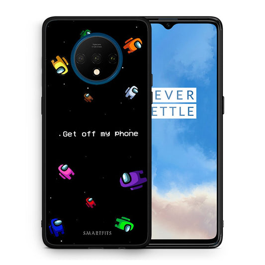 Θήκη OnePlus 7T AFK Text από τη Smartfits με σχέδιο στο πίσω μέρος και μαύρο περίβλημα | OnePlus 7T AFK Text case with colorful back and black bezels