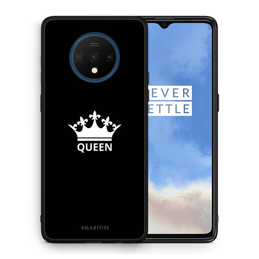 Θήκη OnePlus 7T Queen Valentine από τη Smartfits με σχέδιο στο πίσω μέρος και μαύρο περίβλημα | OnePlus 7T Queen Valentine case with colorful back and black bezels