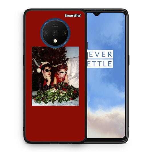 Θήκη OnePlus 7T Waiting For Xmas από τη Smartfits με σχέδιο στο πίσω μέρος και μαύρο περίβλημα | OnePlus 7T Waiting For Xmas case with colorful back and black bezels