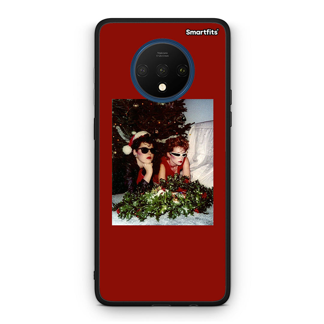 OnePlus 7T Waiting For Xmas θήκη από τη Smartfits με σχέδιο στο πίσω μέρος και μαύρο περίβλημα | Smartphone case with colorful back and black bezels by Smartfits