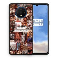 Thumbnail for Θήκη OnePlus 7T Xmas Collage από τη Smartfits με σχέδιο στο πίσω μέρος και μαύρο περίβλημα | OnePlus 7T Xmas Collage case with colorful back and black bezels