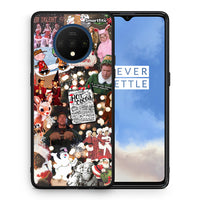 Thumbnail for Θήκη OnePlus 7T Xmas Movies από τη Smartfits με σχέδιο στο πίσω μέρος και μαύρο περίβλημα | OnePlus 7T Xmas Movies case with colorful back and black bezels