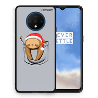 Thumbnail for Θήκη OnePlus 7T Xmas Zzzz από τη Smartfits με σχέδιο στο πίσω μέρος και μαύρο περίβλημα | OnePlus 7T Xmas Zzzz case with colorful back and black bezels