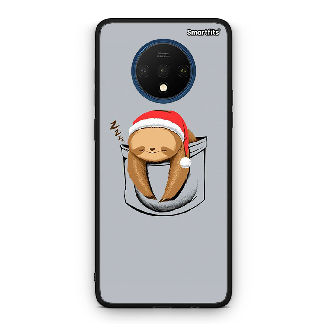 OnePlus 7T Xmas Zzzz θήκη από τη Smartfits με σχέδιο στο πίσω μέρος και μαύρο περίβλημα | Smartphone case with colorful back and black bezels by Smartfits