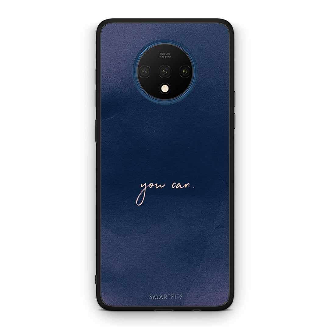 OnePlus 7T You Can θήκη από τη Smartfits με σχέδιο στο πίσω μέρος και μαύρο περίβλημα | Smartphone case with colorful back and black bezels by Smartfits