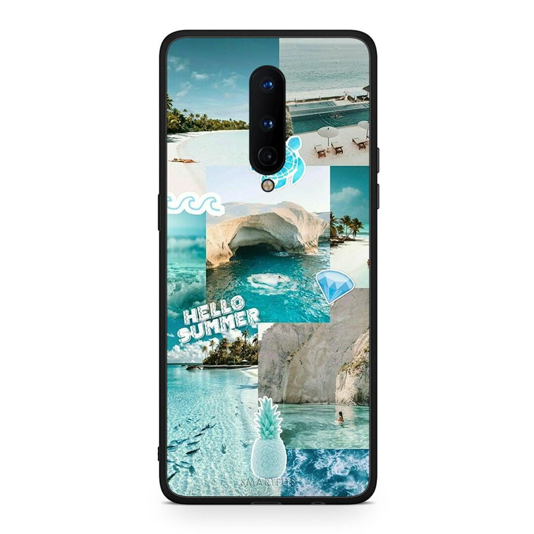 OnePlus 8 Aesthetic Summer Θήκη από τη Smartfits με σχέδιο στο πίσω μέρος και μαύρο περίβλημα | Smartphone case with colorful back and black bezels by Smartfits