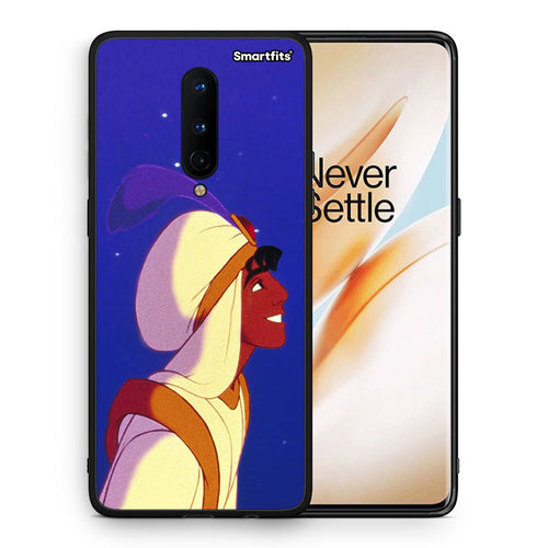 Θήκη OnePlus 8 Alladin And Jasmine Love 1 από τη Smartfits με σχέδιο στο πίσω μέρος και μαύρο περίβλημα | OnePlus 8 Alladin And Jasmine Love 1 case with colorful back and black bezels