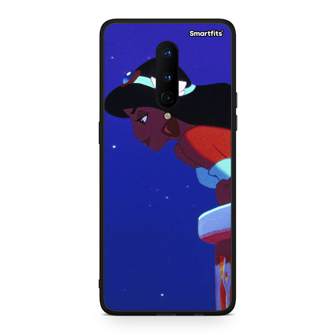 OnePlus 8 Alladin And Jasmine Love 2 θήκη από τη Smartfits με σχέδιο στο πίσω μέρος και μαύρο περίβλημα | Smartphone case with colorful back and black bezels by Smartfits