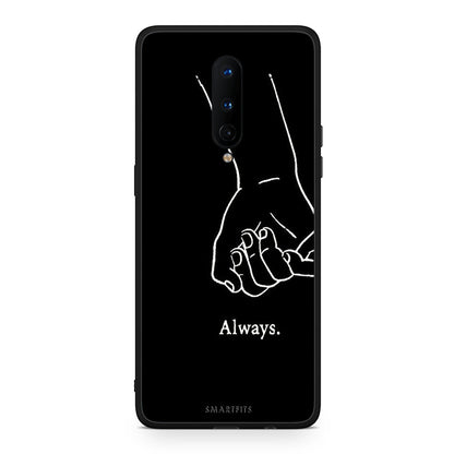 OnePlus 8 Always & Forever 1 Θήκη Αγίου Βαλεντίνου από τη Smartfits με σχέδιο στο πίσω μέρος και μαύρο περίβλημα | Smartphone case with colorful back and black bezels by Smartfits