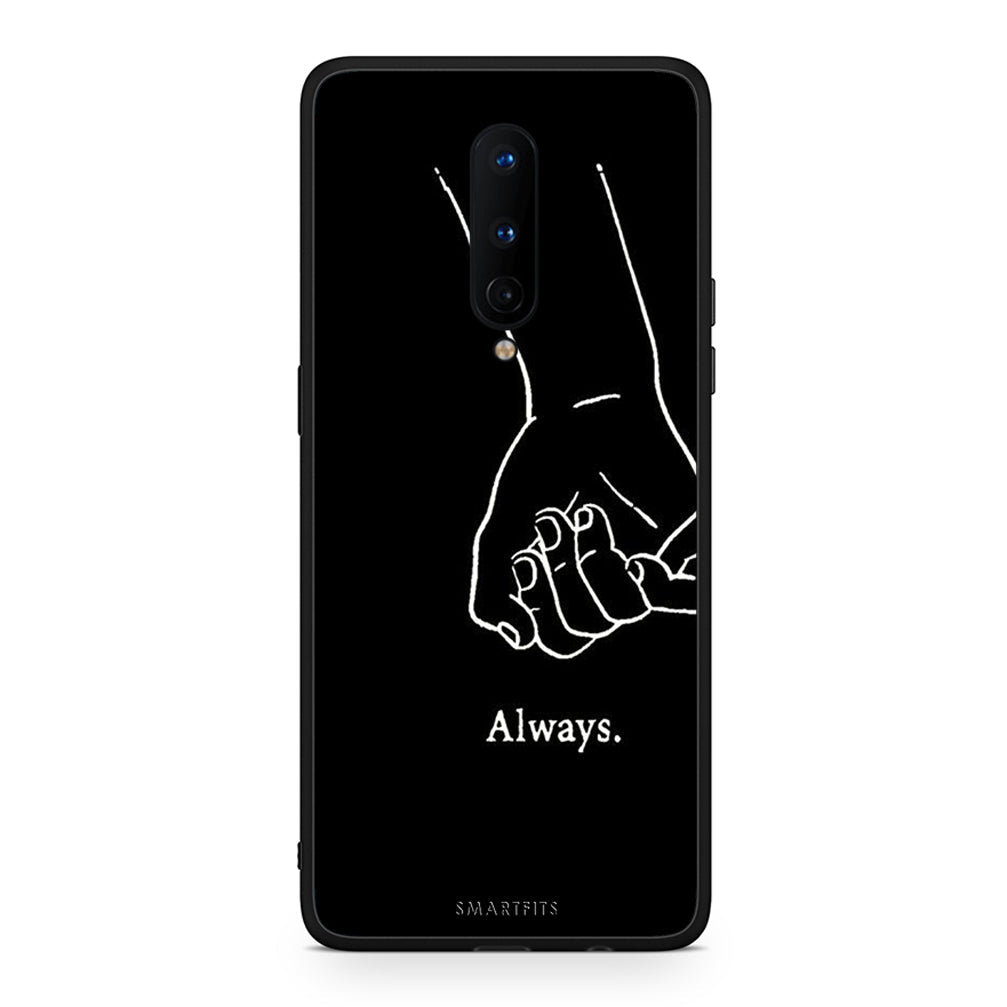 OnePlus 8 Always & Forever 1 Θήκη Αγίου Βαλεντίνου από τη Smartfits με σχέδιο στο πίσω μέρος και μαύρο περίβλημα | Smartphone case with colorful back and black bezels by Smartfits