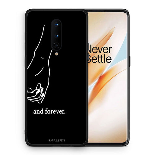Θήκη Αγίου Βαλεντίνου OnePlus 8 Always & Forever 2 από τη Smartfits με σχέδιο στο πίσω μέρος και μαύρο περίβλημα | OnePlus 8 Always & Forever 2 case with colorful back and black bezels
