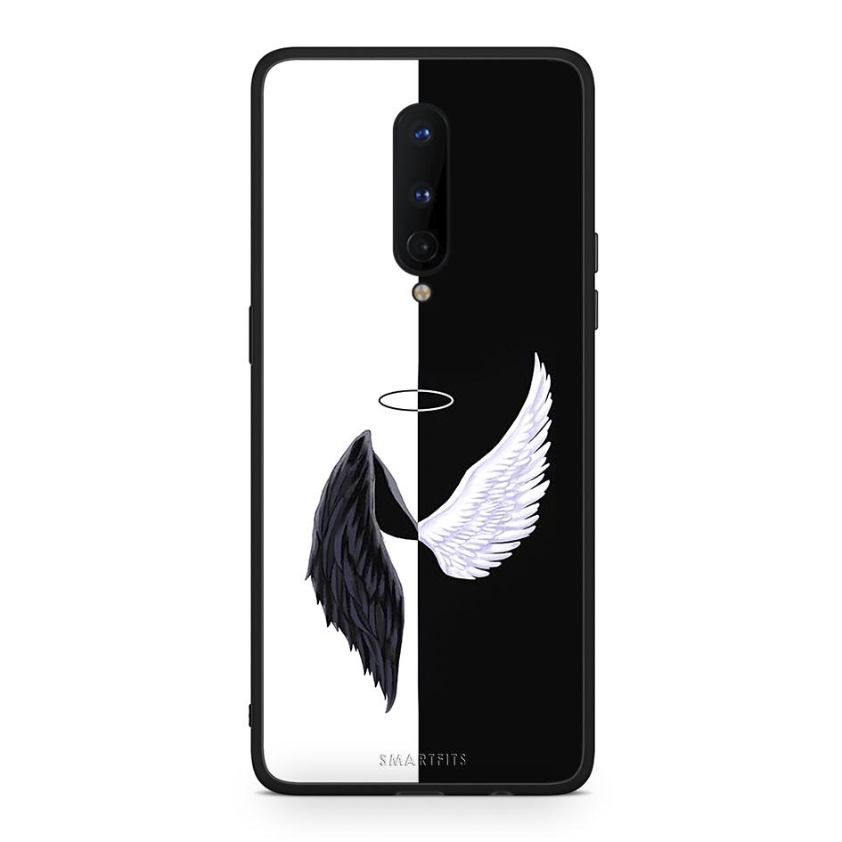 OnePlus 8 Angels Demons θήκη από τη Smartfits με σχέδιο στο πίσω μέρος και μαύρο περίβλημα | Smartphone case with colorful back and black bezels by Smartfits