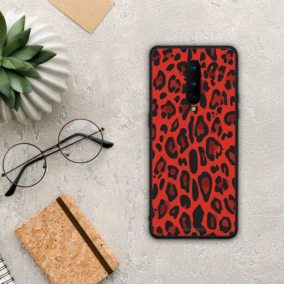 Animal Red Leopard - OnePlus 8 θήκη