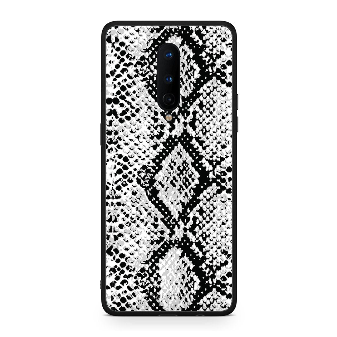 24 - OnePlus 8  White Snake Animal case, cover, bumper