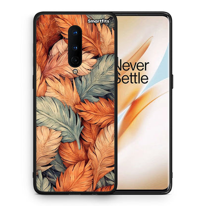 Θήκη OnePlus 8 Autumn Leaves από τη Smartfits με σχέδιο στο πίσω μέρος και μαύρο περίβλημα | OnePlus 8 Autumn Leaves case with colorful back and black bezels