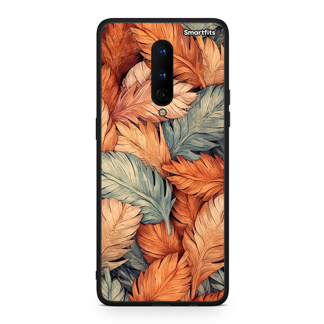 OnePlus 8 Autumn Leaves Θήκη από τη Smartfits με σχέδιο στο πίσω μέρος και μαύρο περίβλημα | Smartphone case with colorful back and black bezels by Smartfits