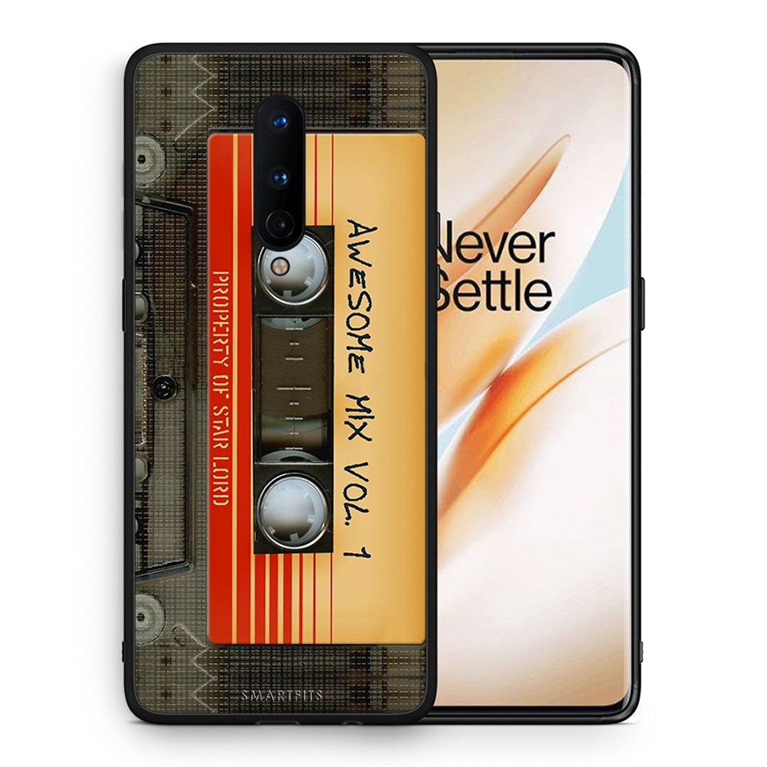Θήκη OnePlus 8 Awesome Mix από τη Smartfits με σχέδιο στο πίσω μέρος και μαύρο περίβλημα | OnePlus 8 Awesome Mix case with colorful back and black bezels