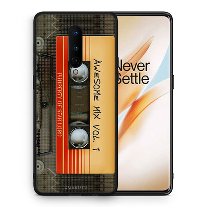 Θήκη OnePlus 8 Awesome Mix από τη Smartfits με σχέδιο στο πίσω μέρος και μαύρο περίβλημα | OnePlus 8 Awesome Mix case with colorful back and black bezels