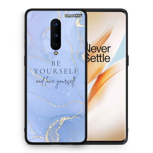 Θήκη OnePlus 8 Be Yourself από τη Smartfits με σχέδιο στο πίσω μέρος και μαύρο περίβλημα | OnePlus 8 Be Yourself case with colorful back and black bezels