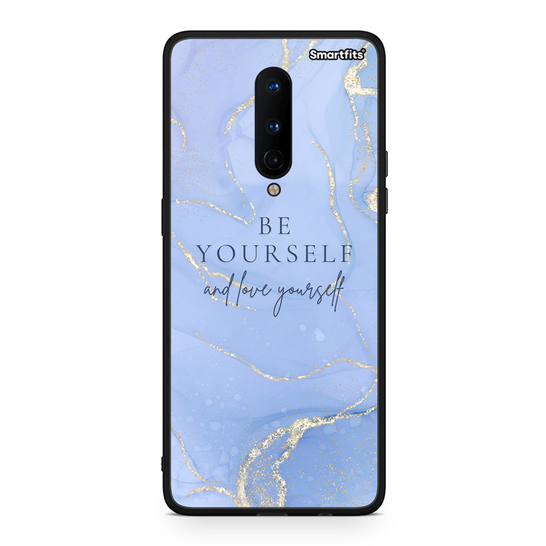 OnePlus 8 Be Yourself θήκη από τη Smartfits με σχέδιο στο πίσω μέρος και μαύρο περίβλημα | Smartphone case with colorful back and black bezels by Smartfits