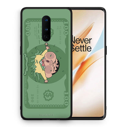 Θήκη Αγίου Βαλεντίνου OnePlus 8 Big Money από τη Smartfits με σχέδιο στο πίσω μέρος και μαύρο περίβλημα | OnePlus 8 Big Money case with colorful back and black bezels