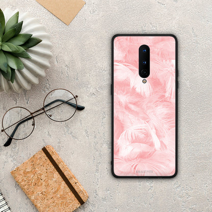 Boho Pink Feather - OnePlus 8 θήκη