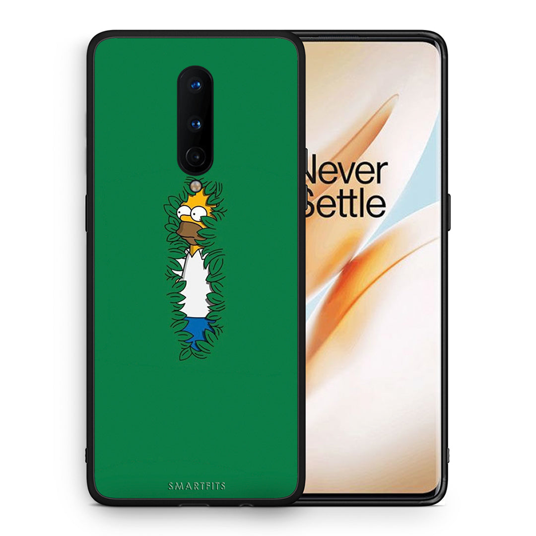 Θήκη Αγίου Βαλεντίνου OnePlus 8 Bush Man από τη Smartfits με σχέδιο στο πίσω μέρος και μαύρο περίβλημα | OnePlus 8 Bush Man case with colorful back and black bezels