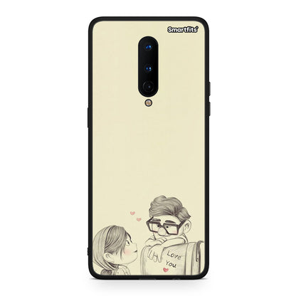 OnePlus 8 Carl And Ellie θήκη από τη Smartfits με σχέδιο στο πίσω μέρος και μαύρο περίβλημα | Smartphone case with colorful back and black bezels by Smartfits