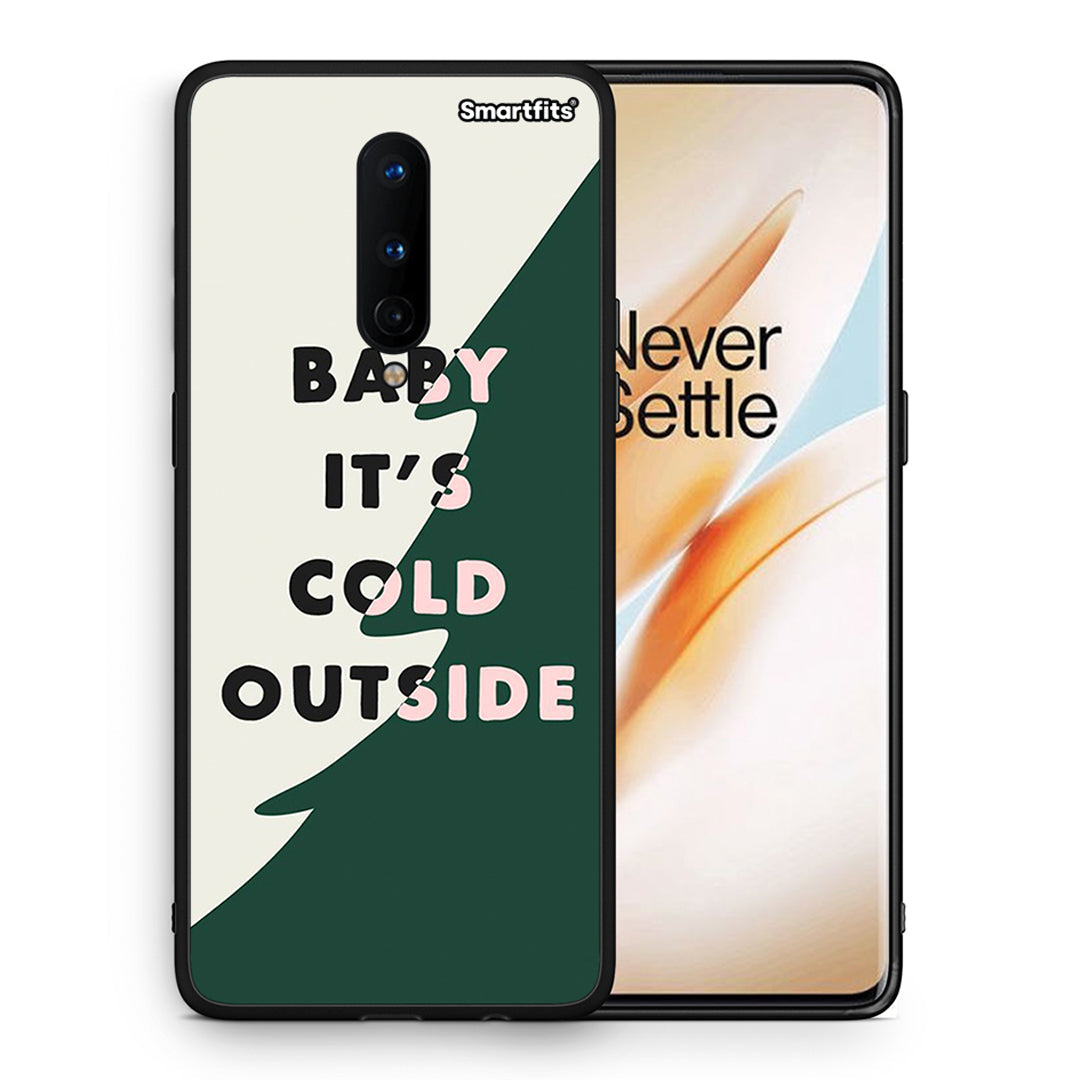 Θήκη OnePlus 8 Cold Outside από τη Smartfits με σχέδιο στο πίσω μέρος και μαύρο περίβλημα | OnePlus 8 Cold Outside case with colorful back and black bezels