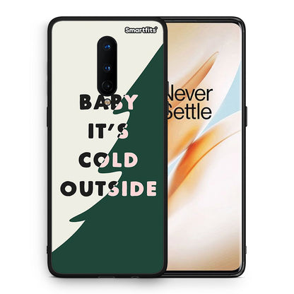 Θήκη OnePlus 8 Cold Outside από τη Smartfits με σχέδιο στο πίσω μέρος και μαύρο περίβλημα | OnePlus 8 Cold Outside case with colorful back and black bezels