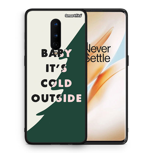 Θήκη OnePlus 8 Cold Outside από τη Smartfits με σχέδιο στο πίσω μέρος και μαύρο περίβλημα | OnePlus 8 Cold Outside case with colorful back and black bezels