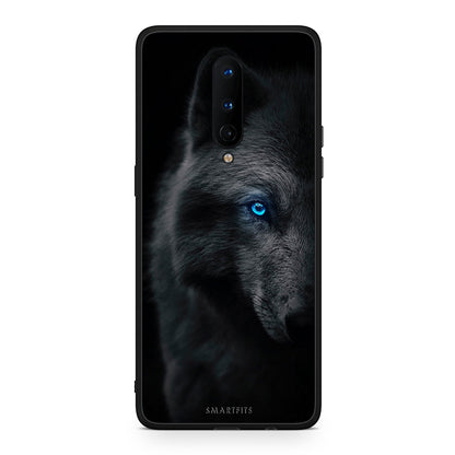 OnePlus 8 Dark Wolf θήκη από τη Smartfits με σχέδιο στο πίσω μέρος και μαύρο περίβλημα | Smartphone case with colorful back and black bezels by Smartfits