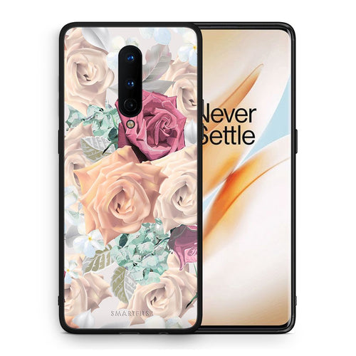 Θήκη OnePlus 8 Bouquet Floral από τη Smartfits με σχέδιο στο πίσω μέρος και μαύρο περίβλημα | OnePlus 8 Bouquet Floral case with colorful back and black bezels