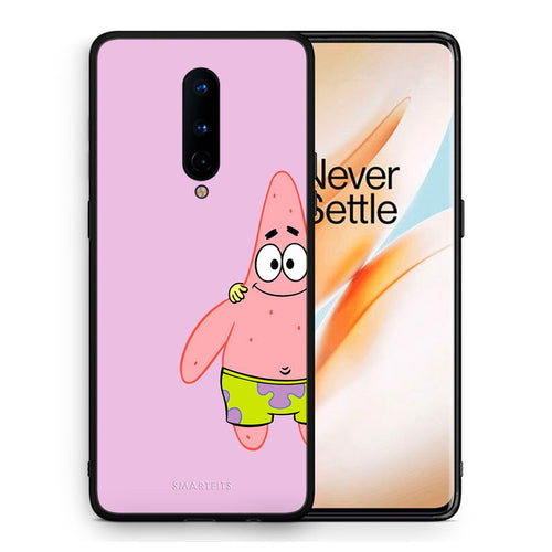 Θήκη OnePlus 8  Friends Patrick από τη Smartfits με σχέδιο στο πίσω μέρος και μαύρο περίβλημα | OnePlus 8  Friends Patrick case with colorful back and black bezels