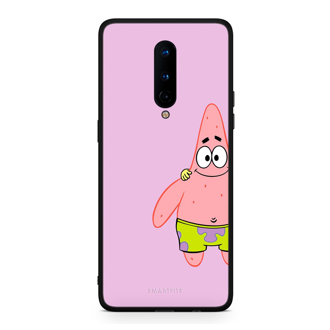 OnePlus 8  Friends Patrick θήκη από τη Smartfits με σχέδιο στο πίσω μέρος και μαύρο περίβλημα | Smartphone case with colorful back and black bezels by Smartfits