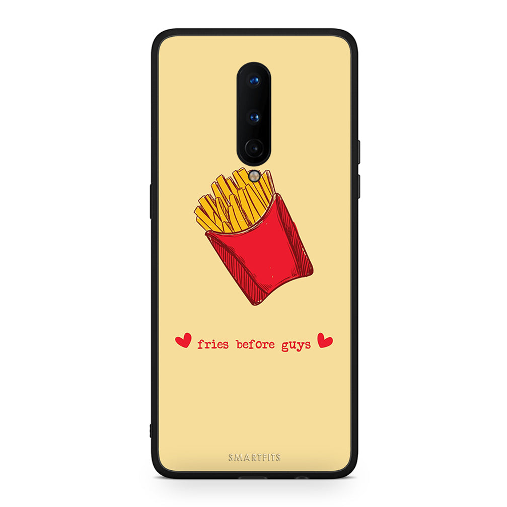 OnePlus 8 Fries Before Guys Θήκη Αγίου Βαλεντίνου από τη Smartfits με σχέδιο στο πίσω μέρος και μαύρο περίβλημα | Smartphone case with colorful back and black bezels by Smartfits