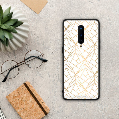 Geometric Luxury White - OnePlus 8 θήκη